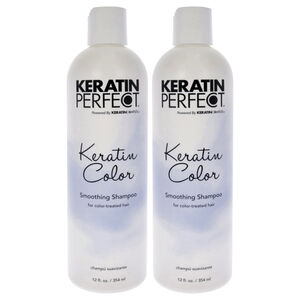 Keratin Color Shampoo - Pack of 2 by Keratin Perfect for Unisex 12 oz Shampoo
